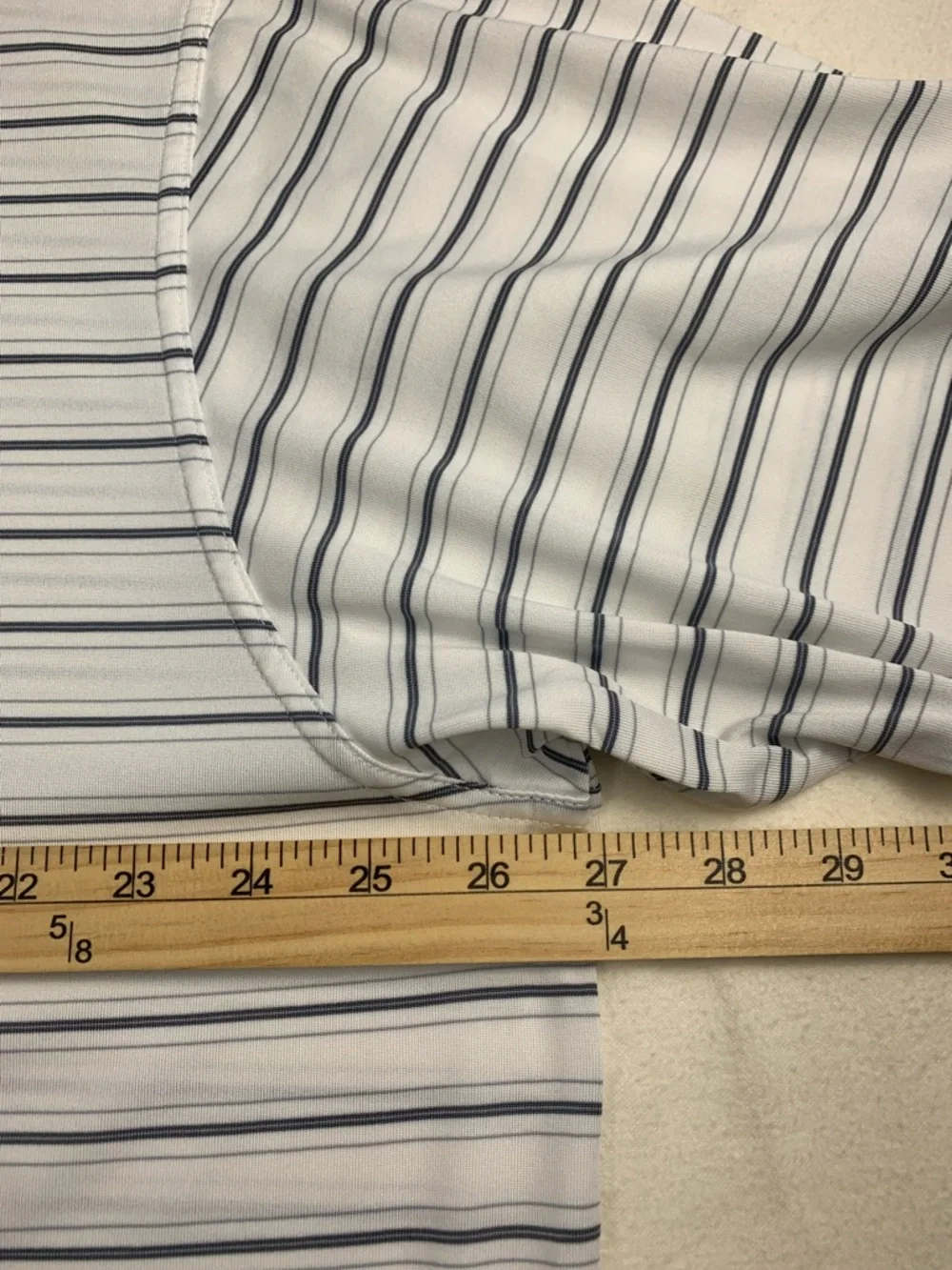 Adidas Windance Stripe White Gray Navy Golf Polo GUC XXL Climate Short‎ Sleeve